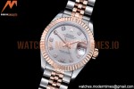 Rolex - DJ Ladies 28mm Jub Flt 904L RG/SS Silv/Dia GMF A2671