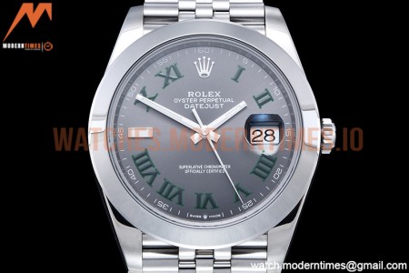 Rolex - DJ2 41mm 126300 Jub Smt 904L SS/SS Grey/Rm VSF VS3235