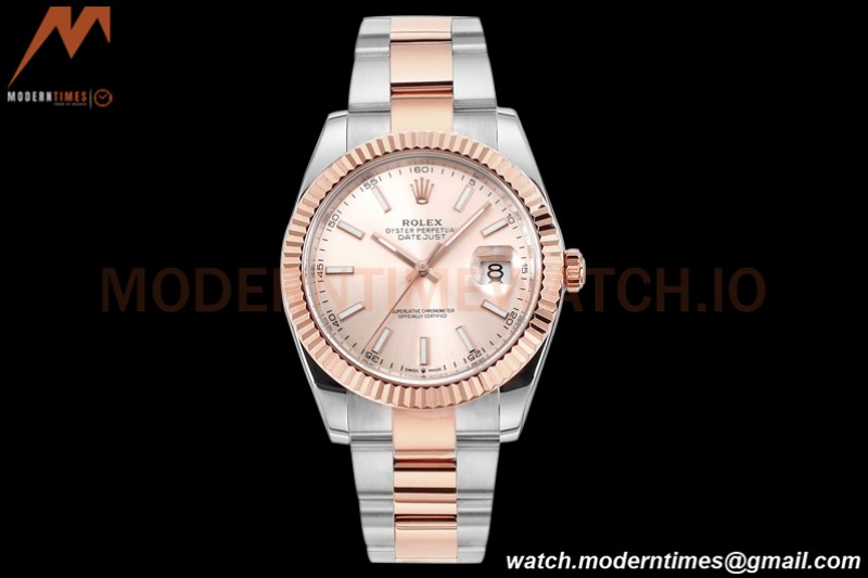 Rolex - DJ2 41mm 126331 Oys Flt 316L RG/SS P-Gold/Stk A+F VR3235