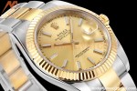 Rolex - DJ2 41mm 126333 Oys Flt 316L YG/SS YG/Stk A+F VR3235
