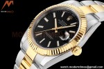Rolex - DJ2 41mm 126333 Oys Flt 316L YG/SS Black/Stk A+F VR3235