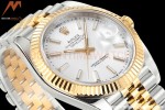 Rolex - DJ2 41mm 126333 Jub Flt 316L YG/SS Wht/Stk A+F VR3235