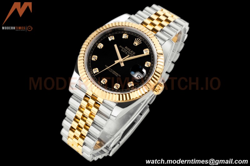 Rolex - DJ2 41mm 126333 Jub Flt 316L YG/SS Black/Dia A+F VR3235