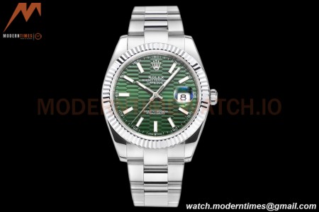 Rolex - DJ2 41mm 126334 Oys Flt 316L YG/SS Green/Dia A+F VR3235