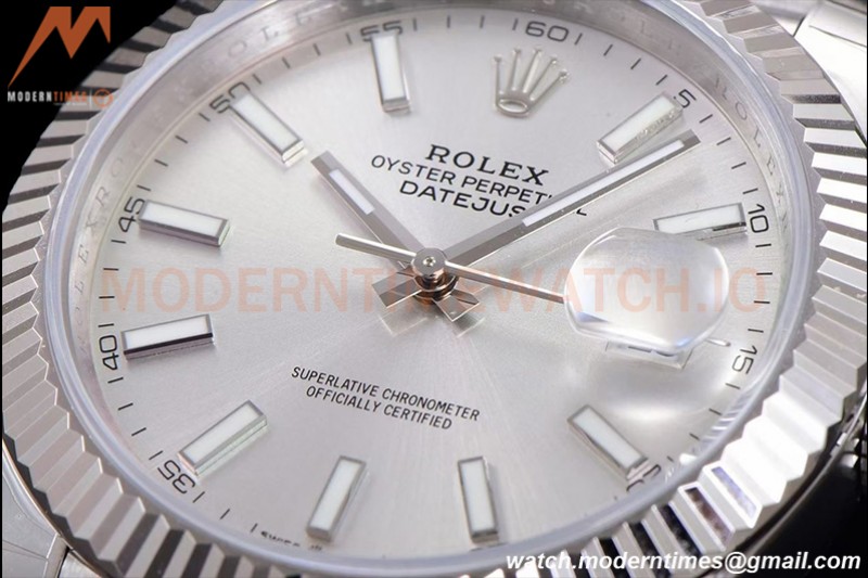 Rolex - DJ2 41mm 126334 Jub Flt 904L SS/SS Silv/Stk ARF VR3235