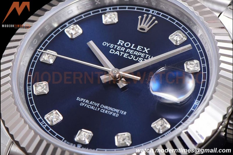 Rolex - DJ2 41mm 126334 Jub Flt 904L SS/SS Blue/Dia ARF VR3235