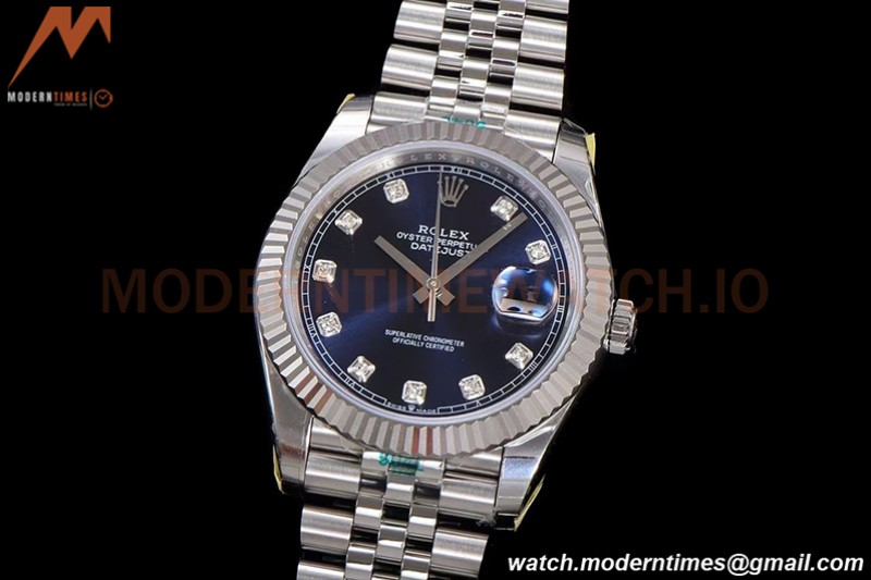 Rolex - DJ2 41mm 126334 Jub Flt 904L SS/SS Blue/Dia ARF VR3235