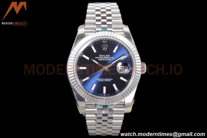 Rolex - DJ2 41mm 126334 Jub Flt 904L SS/SS Blue/Stk ARF VR3235