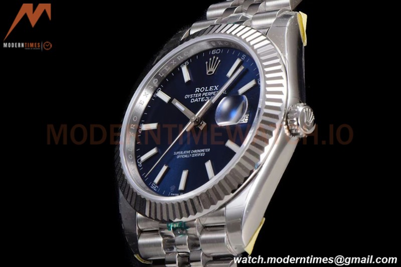 Rolex - DJ2 41mm 126334 Jub Flt 904L SS/SS Blue/Stk ARF VR3235