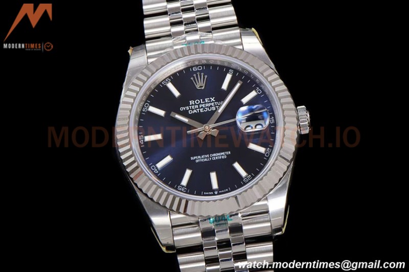 Rolex - DJ2 41mm 126334 Jub Flt 904L SS/SS Blue/Stk ARF VR3235