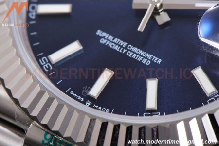 Rolex - DJ2 41mm 126334 Jub Flt 904L SS/SS Blue/Stk ARF VR3235