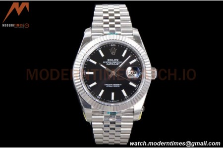 Rolex - DJ2 41mm 126334 Jub Flt 904L SS/SS Blk/Stk ARF VR3235