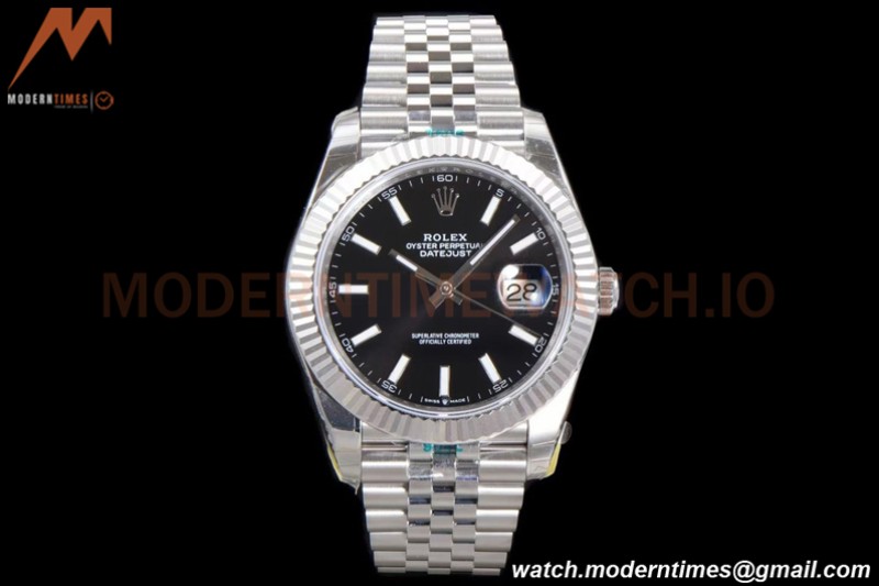 Rolex - DJ2 41mm 126334 Jub Flt 904L SS/SS Blk/Stk ARF VR3235