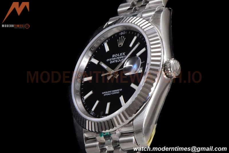 Rolex - DJ2 41mm 126334 Jub Flt 904L SS/SS Blk/Stk ARF VR3235