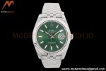 Rolex - Datejust II 41mm 126334 Jub Flt 904L SS/SS Green/Stk EWF A3235