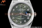 Rolex - Datejust 126234 36mm Oys Flt 904L SS/SS P-Green/Dia VSF VS3235