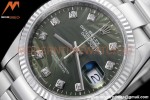 Rolex - Datejust 126234 36mm Oys Flt 904L SS/SS P-Green/Dia VSF VS3235