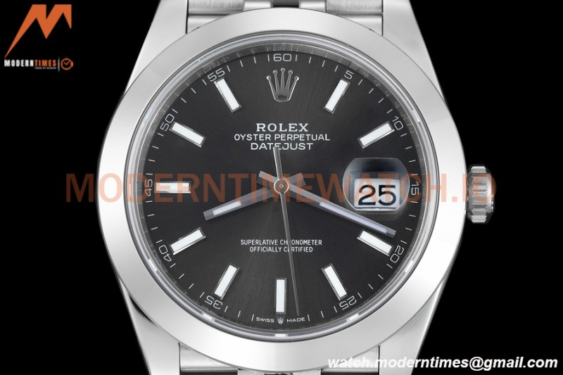 Rolex - Datejust 126300 41mm Jub Smt 904L SS/SS Grey/Stk VSF VS3235