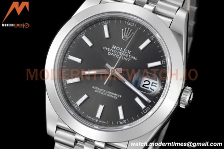 Rolex - Datejust 126300 41mm Jub Smt 904L SS/SS Grey/Stk VSF VS3235