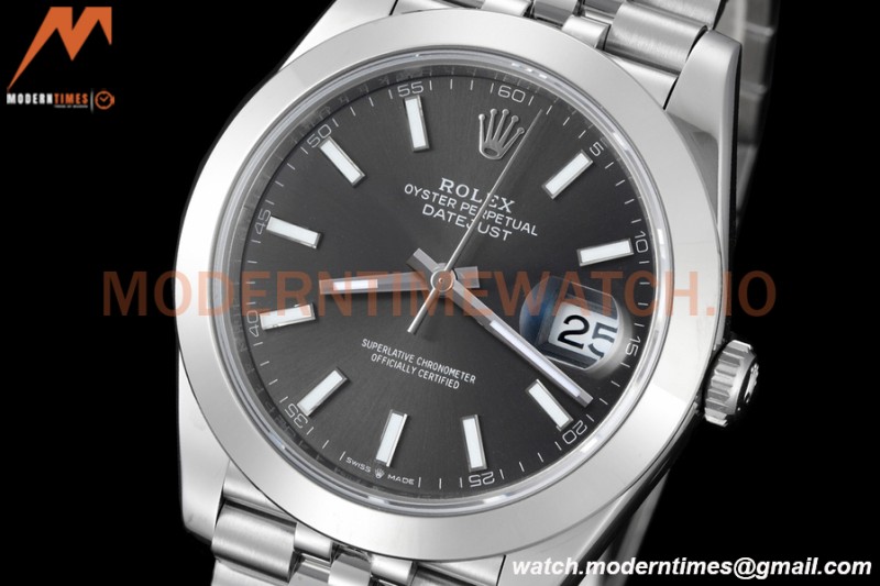 Rolex - Datejust 126300 41mm Jub Smt 904L SS/SS Grey/Stk VSF VS3235