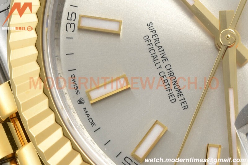 Rolex - Datejust 126333 41mm Jub Flt 904L YG/SS Silv/Stk VSF VS3235