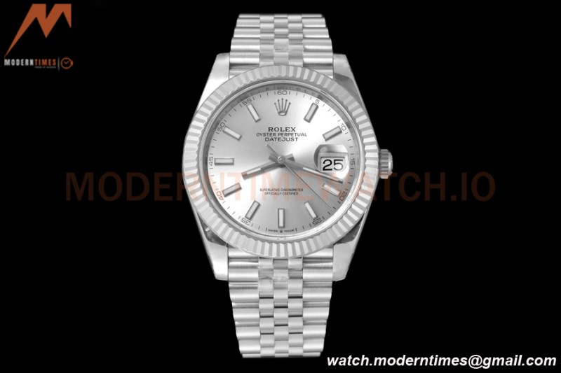 Rolex - Datejust 126334 41mm Jub Flt 904L SS/SS Silv/Stk VSF VS3235