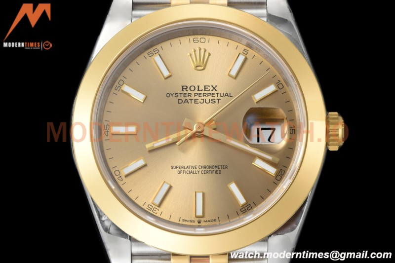 Rolex - Datejust 126303 41mm Jub Smt 904L YG/SS Gold/Stk VSF VS3235