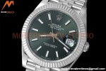 Rolex - Datejust 126334 41mm Jub Flt 904L SS/SS Grn/Stk VSF VS3235