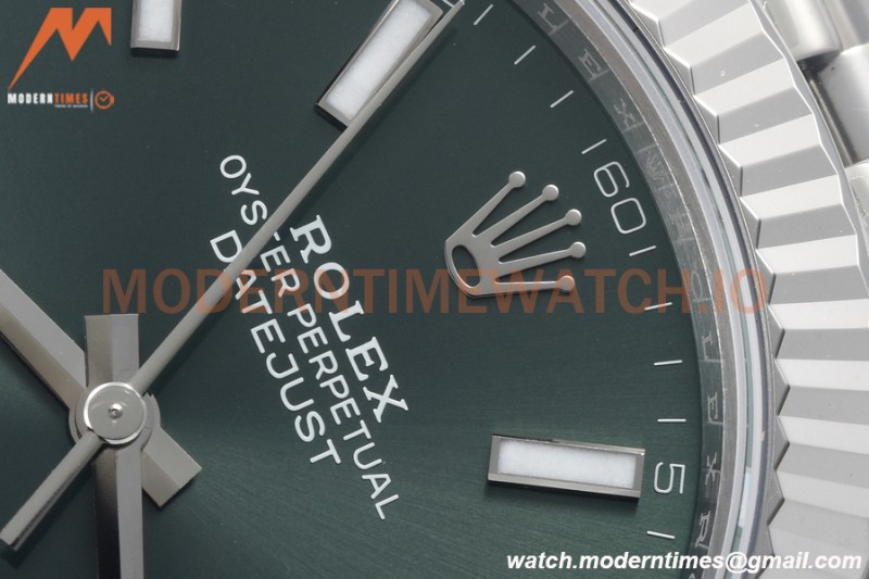 Rolex - Datejust 126334 41mm Jub Flt 904L SS/SS Grn/Stk VSF VS3235