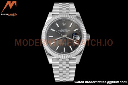 Rolex - Datejust 126334 41mm Jub Flt 904L SS/SS Grey/Stk VSF VS3235