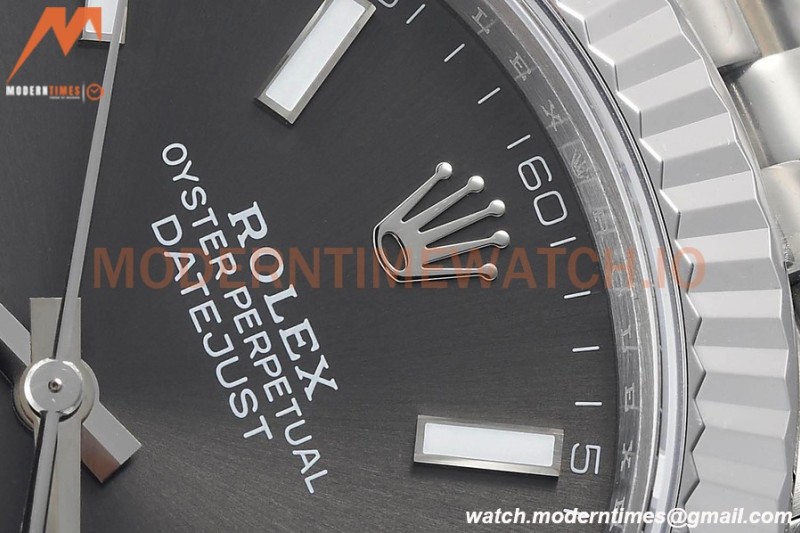 Rolex - Datejust 126334 41mm Jub Flt 904L SS/SS Grey/Stk VSF VS3235