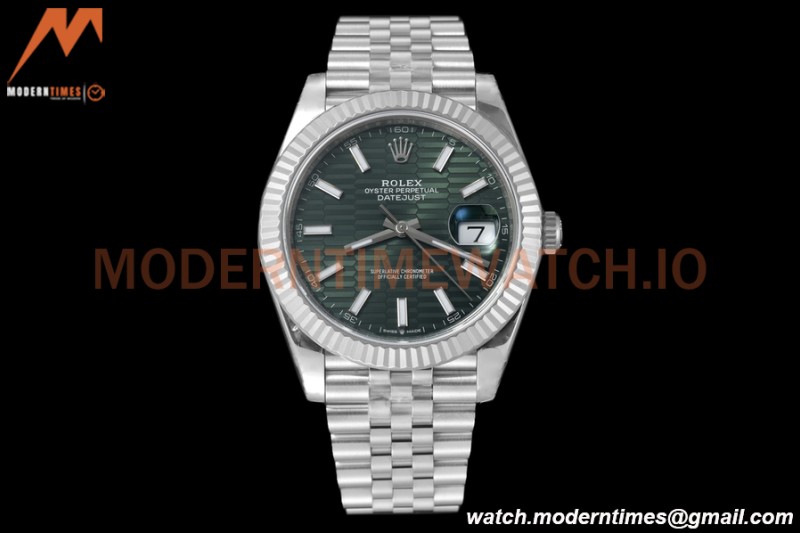 Rolex - Datejust 126334 41mm Jub Flt 904L SS/SS F-Grn/Stk VSF VS3235