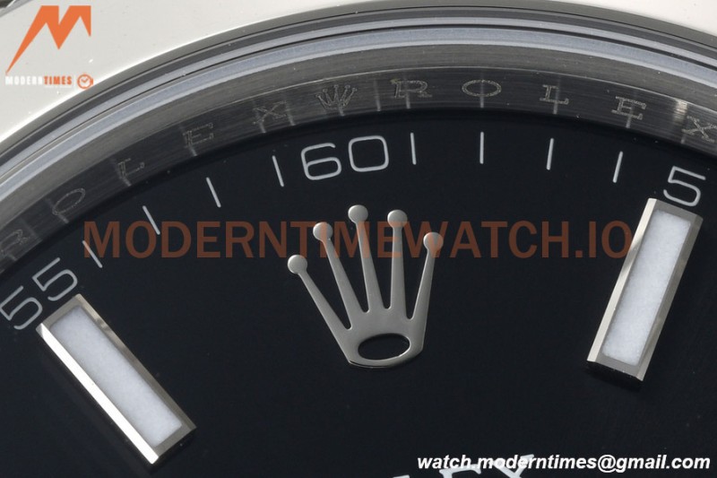 Rolex - Datejust 126300 41mm Jub Smt 904L SS/SS Blk/Stk VSF VS3235