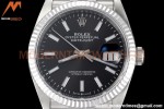 Rolex - Datejust 126234 36mm Jub Flt 904L SS/SS Black/Stk VSF VS3235