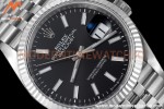 Rolex - Datejust 126234 36mm Jub Flt 904L SS/SS Black/Stk VSF VS3235