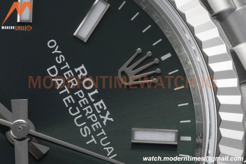 Rolex - Datejust 126234 36mm Jub Flt 904L SS/SS Grn/Stk VSF VS3235