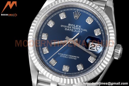 Rolex - Datejust 126234 36mm Jub Flt 904L SS/SS Blu/Dia VSF VS3235