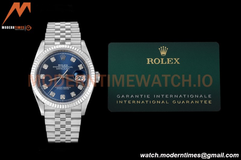 Rolex - Datejust 126234 36mm Jub Flt 904L SS/SS Blu/Dia VSF VS3235