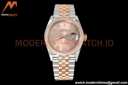 Rolex - Datejust 126281 36mm Jub Diamond 904L RG/Dia RG/Rmn VSF VS3235