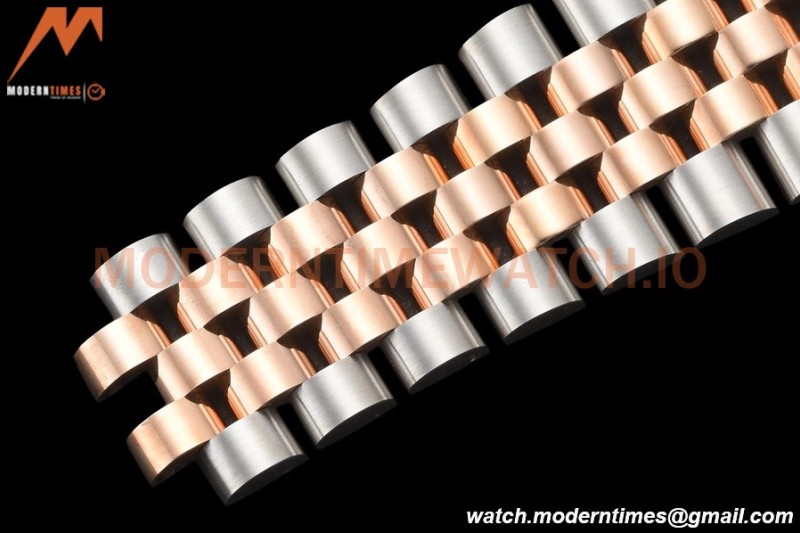 Rolex - Datejust 126281 36mm Jub Diamond 904L RG/Dia F-Silv/Dia VSF VS3235