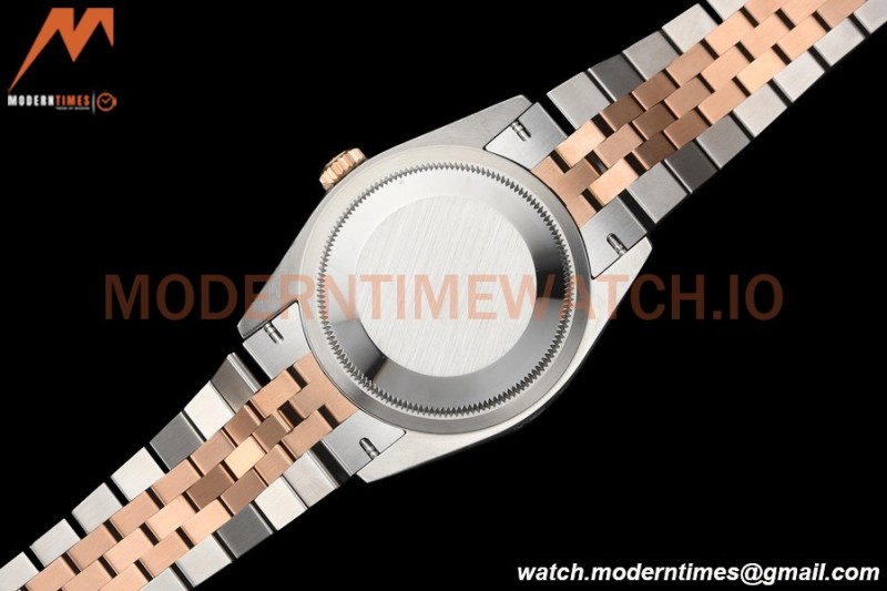 Rolex - Datejust 126281 36mm Jub Diamond 904L RG/Dia F-Silv/Dia VSF VS3235