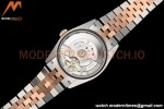 Rolex - Datejust 126281 36mm Jub Diamond 904L RG/Dia F-Silv/Dia VSF VS3235