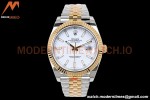 Rolex - DJ2 41mm 126333 Jub Flt Gold Wrapped 904L YG/SS Wht/Stk EWF A3235