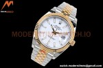 Rolex - DJ2 41mm 126333 Jub Flt Gold Wrapped 904L YG/SS Wht/Stk EWF A3235