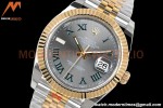 Rolex - DJ2 41mm 126333 Jub Flt Gold Wrapped 904L YG/SS Wimbledon Grey/Rmn EWF A3235