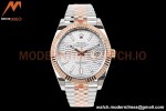 Rolex - DJ2 41mm 126331 Jub Flt RG Wrapped 904L YG/SS F-Silv/Stk EWF A3235