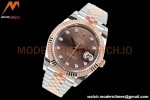 Rolex - DJ2 41mm 126331 Jub Flt RG Wrapped 904L RG/SS Choco/Dia EWF A3235