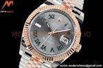 Rolex - DJ2 41mm 126331 Jub Flt Gold Wrapped 904L RG/SS Wimbledon Grey/Rmn EWF A3235