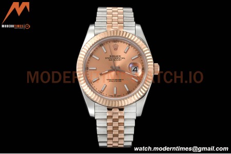 Rolex - Datejust 126331 41mm Jub Flt RG/SS Champ/Stk GDF MY8215