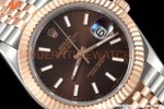 Rolex - Datejust 126331 41mm Jub Flt RG/SS Brown/Stk GDF MY8215